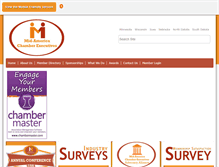 Tablet Screenshot of midamericachamberexecutives.com